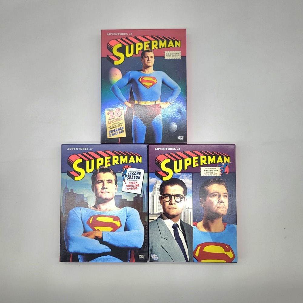 Adventures of Superman DVD Set Season 1-4 Television Series George Reeves